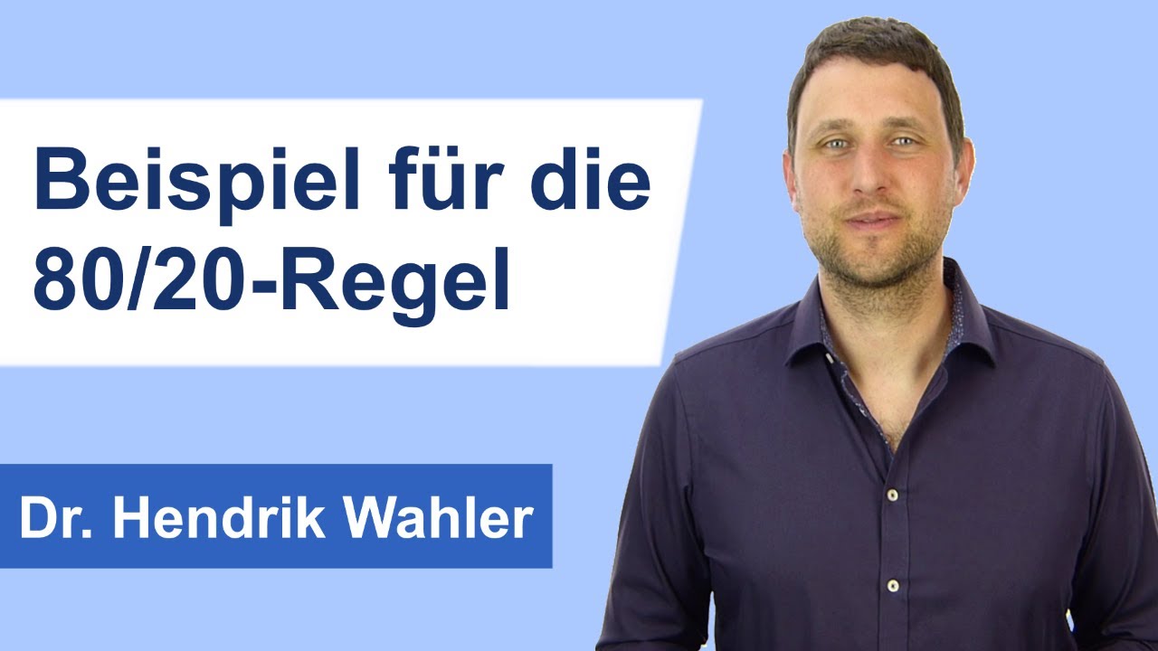 Das Pareto-Prinzip: Anwendungsbeispiel für die 80/20 Regel