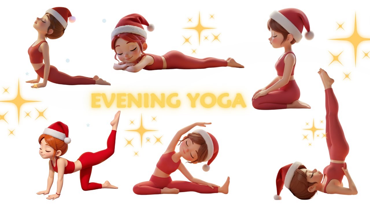 ✨Christmas Yoga Poses | Evening Yoga For Kids ☃️ Relaxing Bedtime