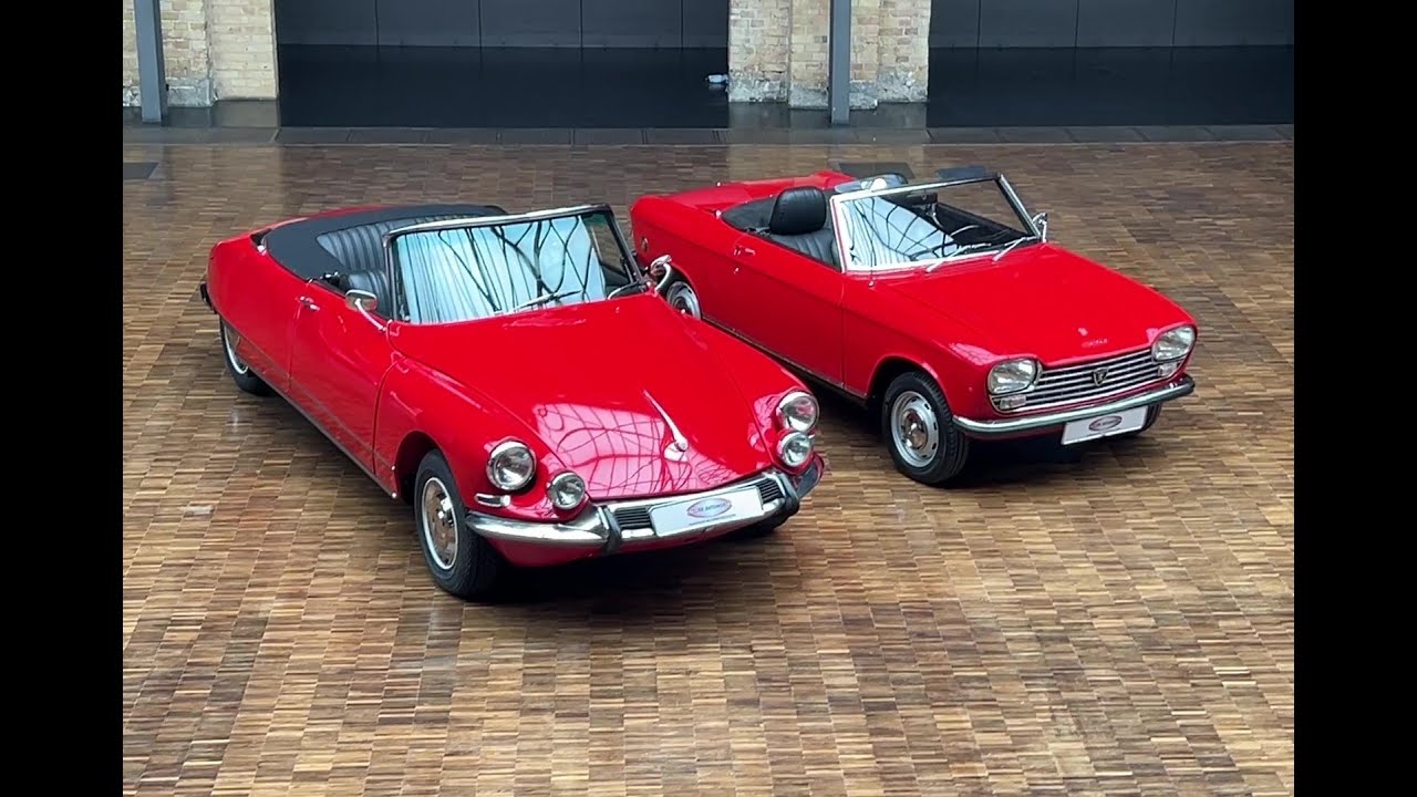Vergleich Citroën DS 19 Cabriolet 1967 und Peugeot 204 Cabriolet 1968