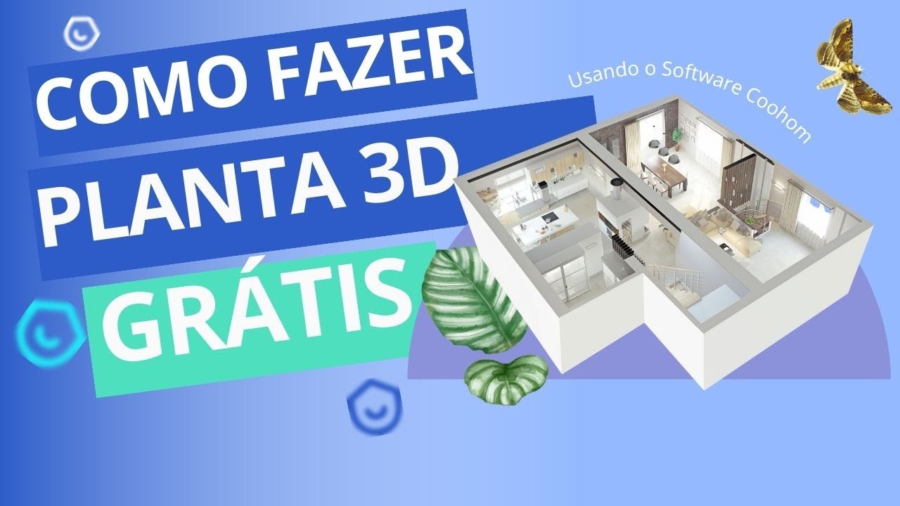 COMO CRIAR PLANTA 3D E 2D GRÁTIS - NO COOHOM TUTORIAL