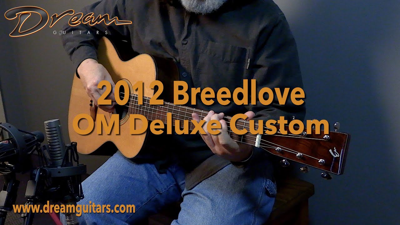 2012 Breedlove OM Deluxe Custom, Brazilian Rosewood/Red Spruce