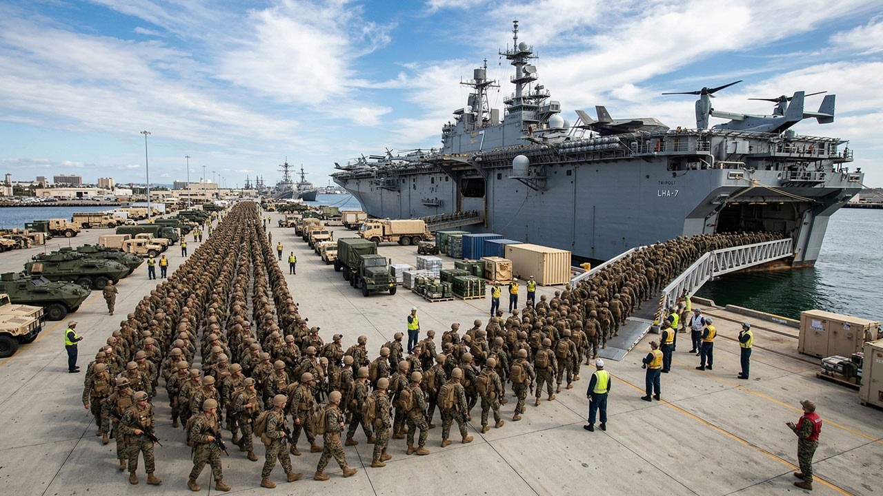 Тегеран в шоке: 5000 морских пехотинцев с эсминца USS Tripoli (LHA-7) отправляются на Ближний Восток