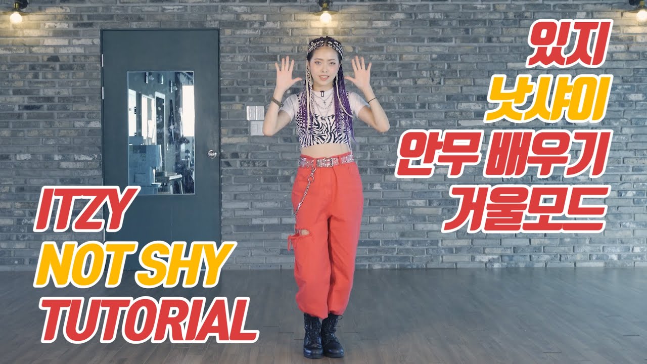 [튜토리얼] ITZY (있지) - NOT SHY (낫샤이) 커버댄스 안무 배우기 거울모드 (Mirrored)