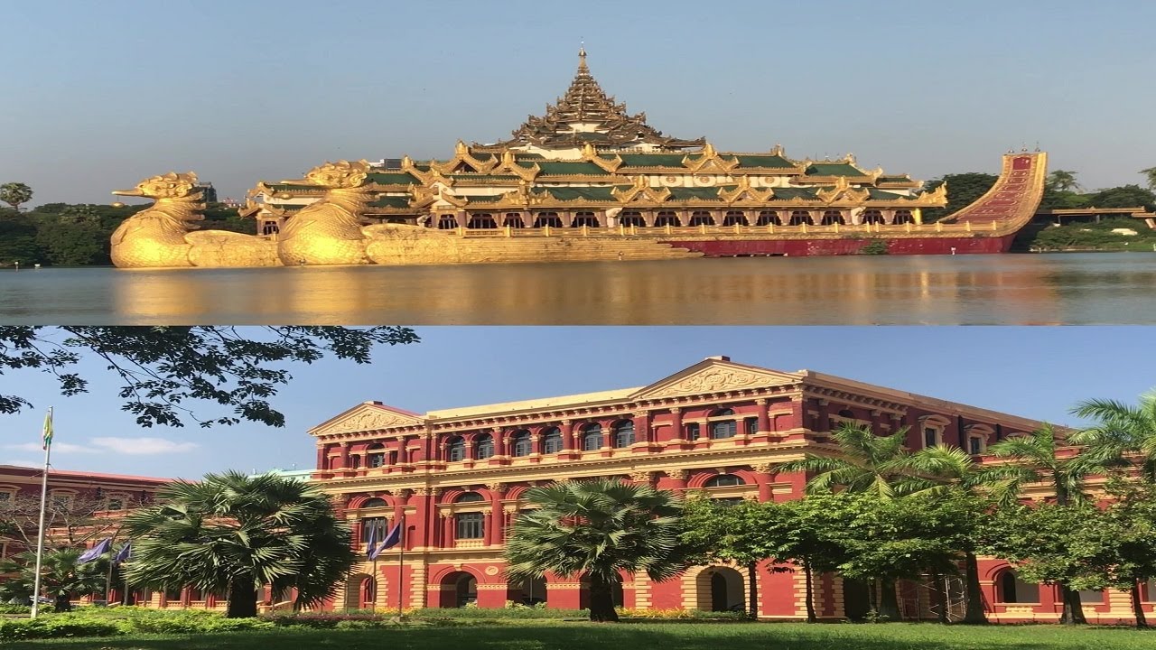 Yangon City Heritage - Karaweik Palace & The Secretariat 🇲🇲
