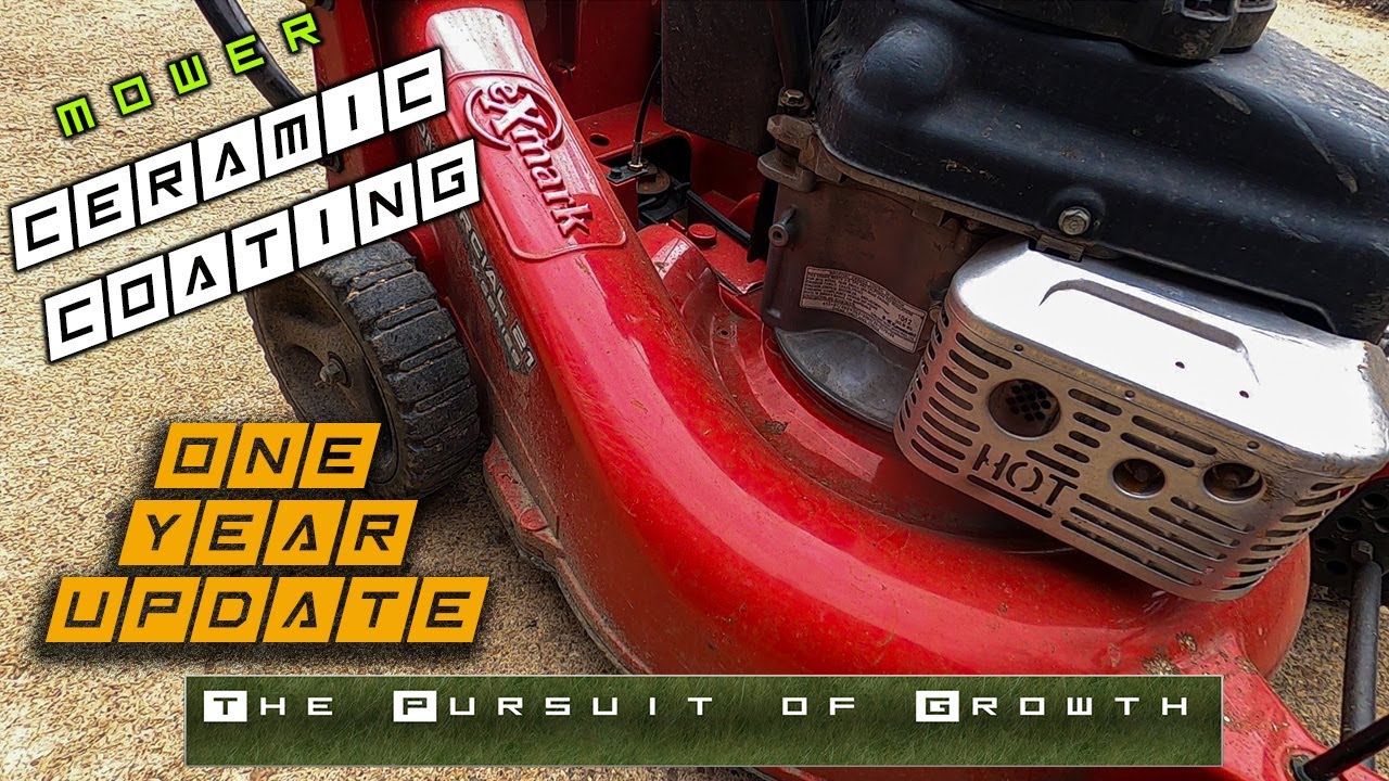One Year Later || IS CERAMIC COATING A LAWN MOWER WORTH IT? || eXmark 21 || Adams Polish