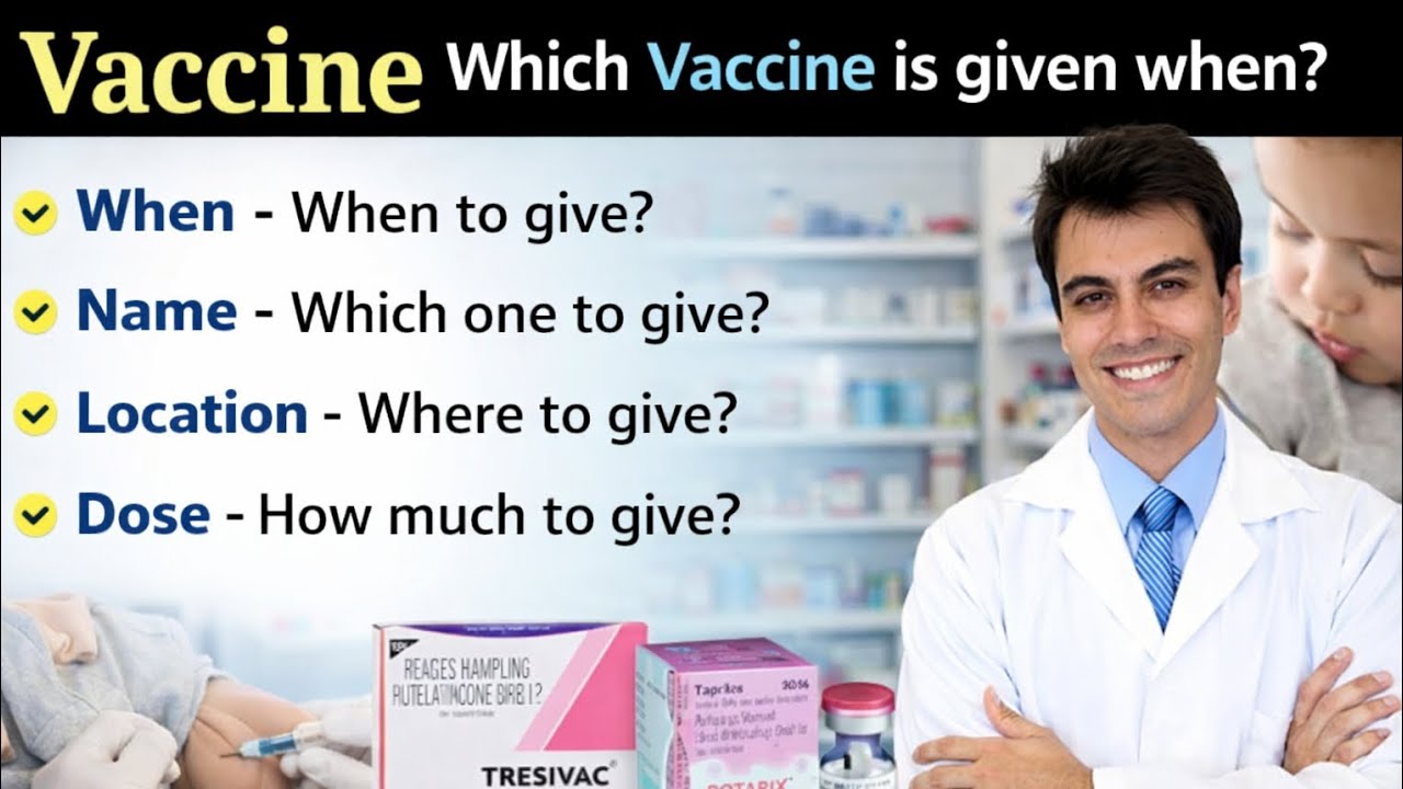 Vaccine Schedule Explained | When, Where & How Much Dose 😱🤔🤔 for medical students #medicaleducation 