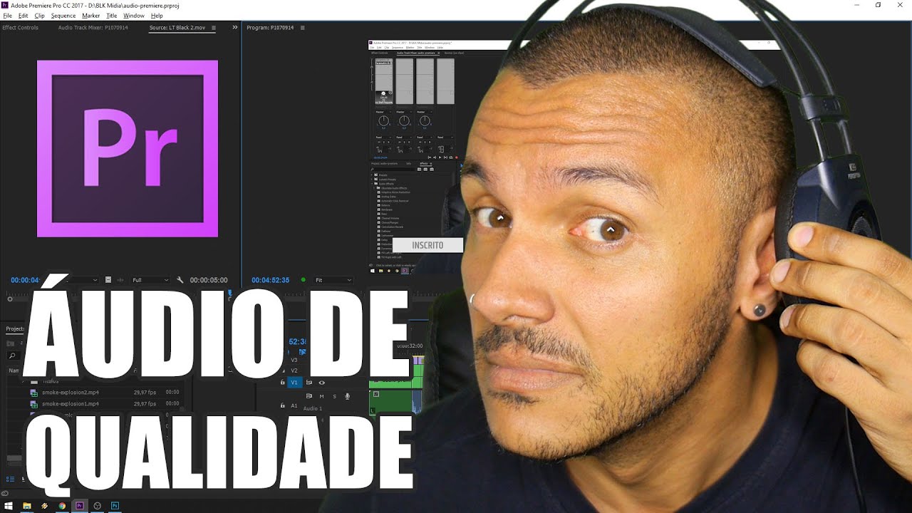 Como Ter um Áudio de Qualidade com 2 Efeitos - ADOBE PREMIERE