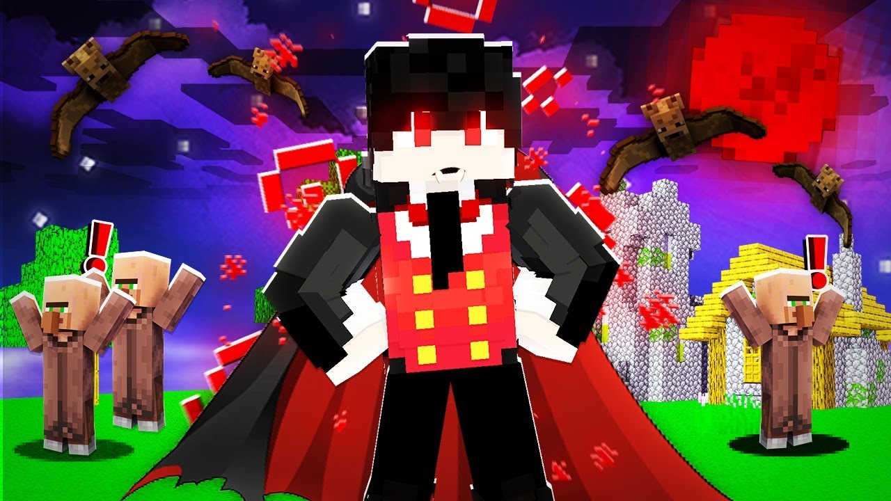 ကျွန်တော် Minecraft ထဲမှာ Vampire ဖြစ်ခဲ့တယ်! 🦇 | Roleplay Video