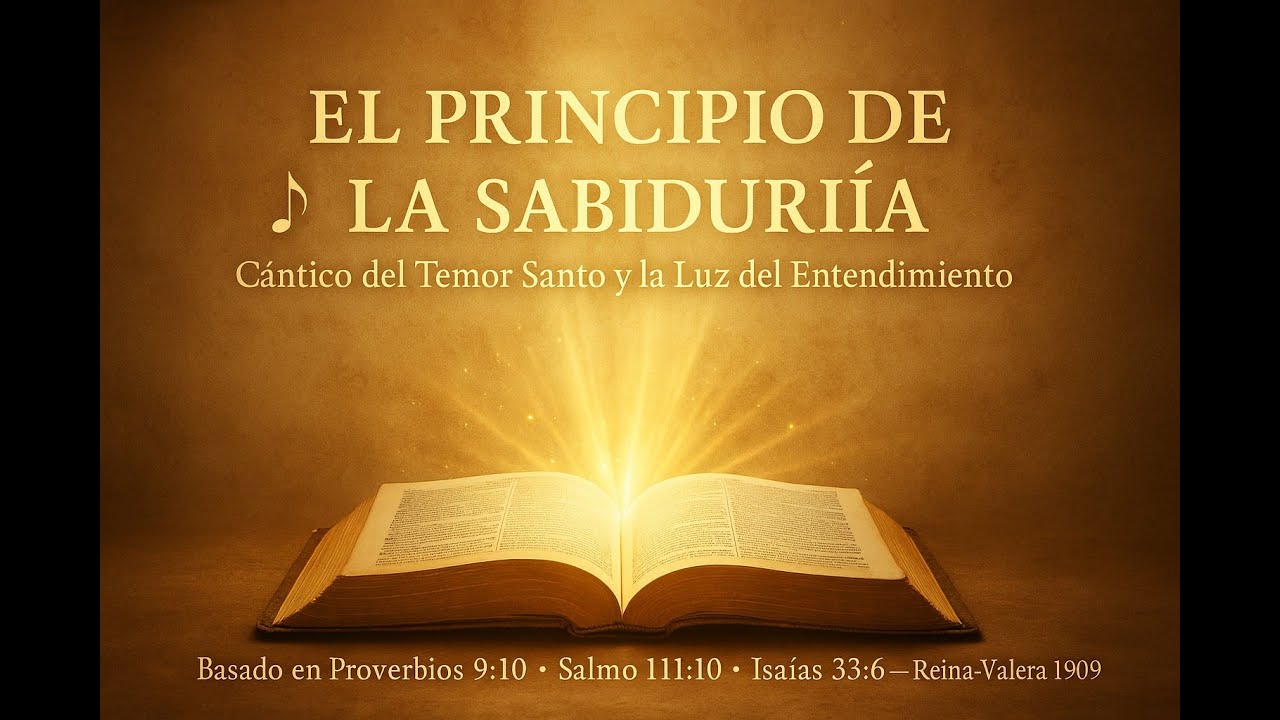 🎵 EL PRINCIPIO DE LA SABIDURÍA –  Proverbios 9:10 • Salmo 111:10 • Isaías 33:6 — Reina-Valera 1909