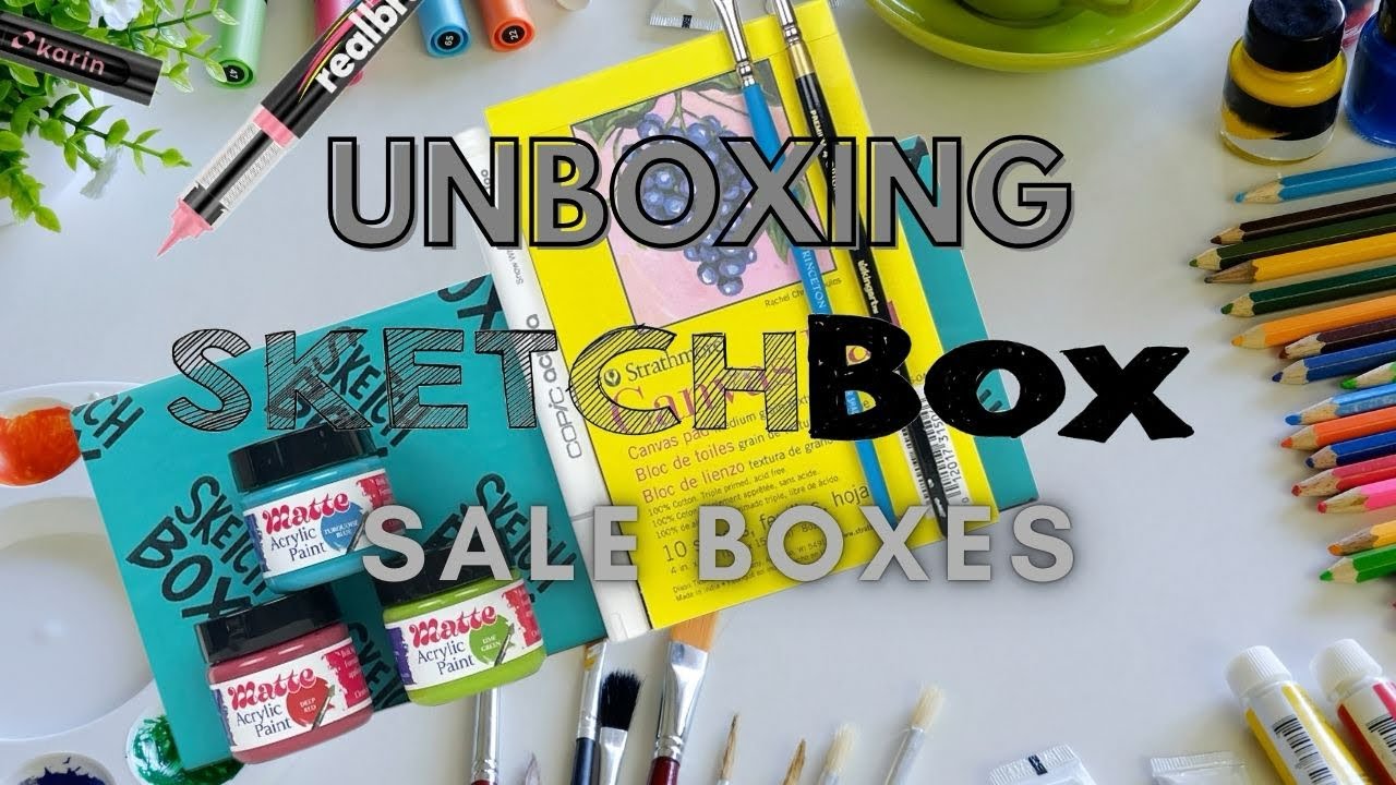 Sketchbox Unboxing Sale Boxes Art Supply Haul #unboxing #artsupplies #sketchbox