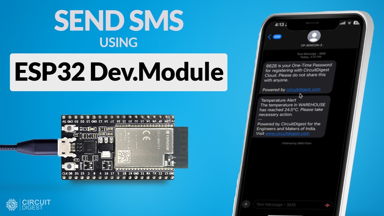 How to Send SMS Alerts from ESP32 Without GSM Module | WiFi-Based SMS Notifications Tutorial
