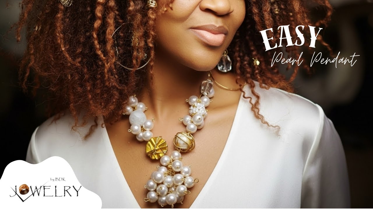 Easy to Make Pearl Beaded Pendant