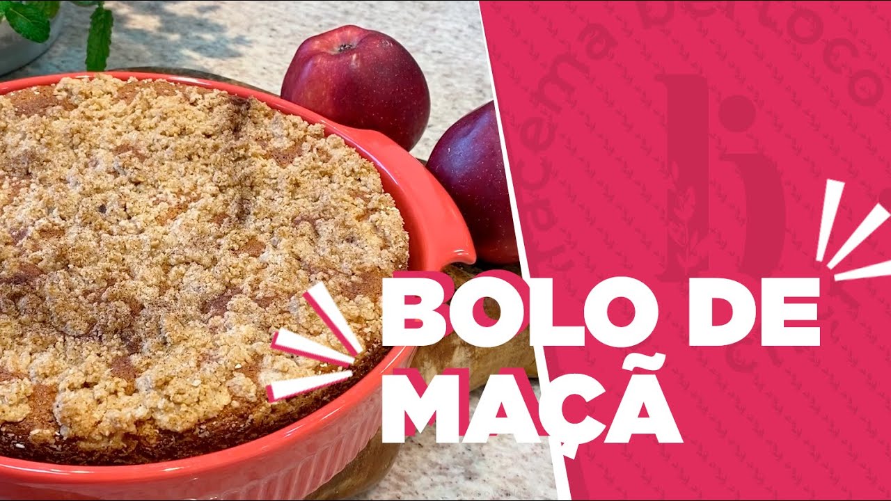 Bolo de Maçã - sem Glúten e sem Lactose