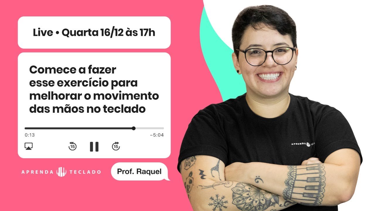 LIVE #20 - Comece a fazer esse exercício para melhorar o movimento das mãos no teclado