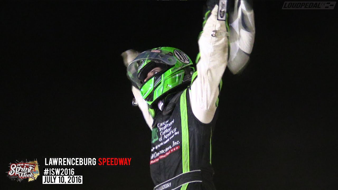 Highlights: AMSOIL USAC National Sprint Cars at Lawrenceburg Speedway 7/10/16