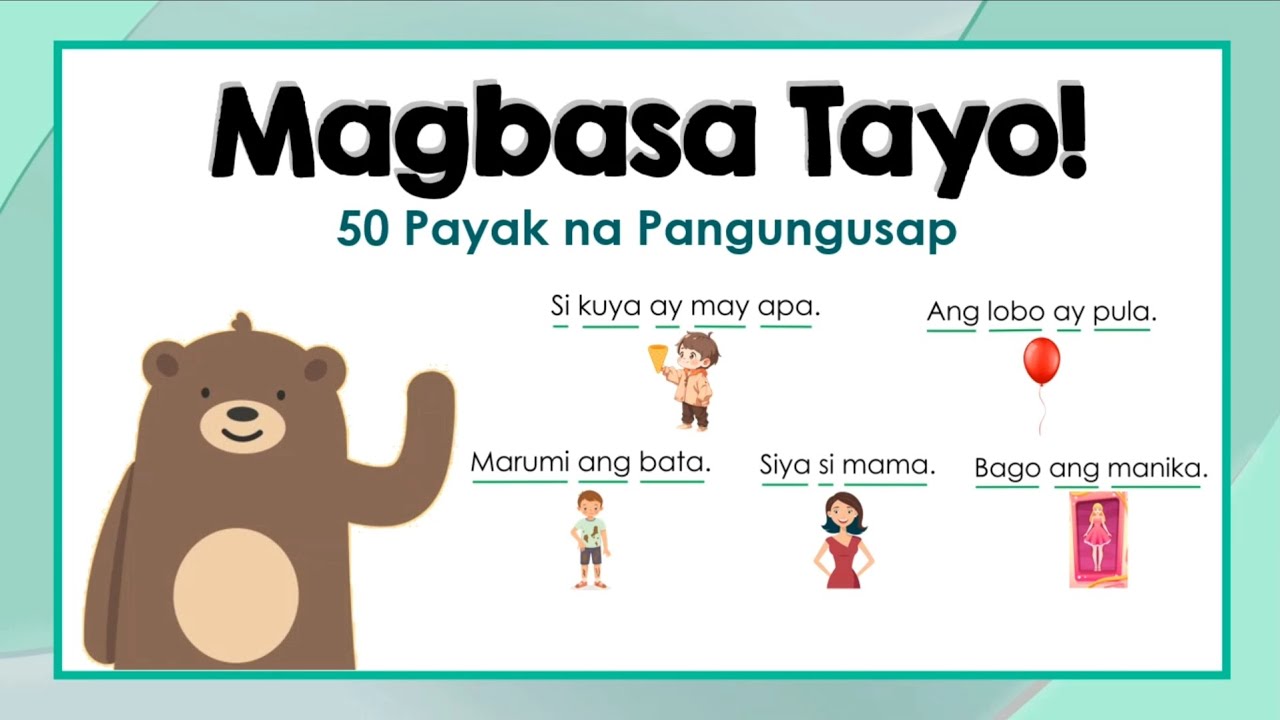 Pagbasa Grade 1- Payak na Pangungusap | Filipino Reading Lesson
