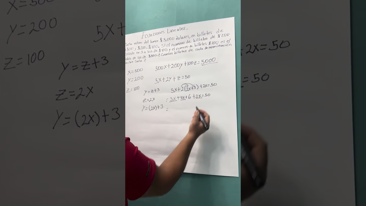 Ecuación lineal métodos cuantitativos 1 segundo parcial 