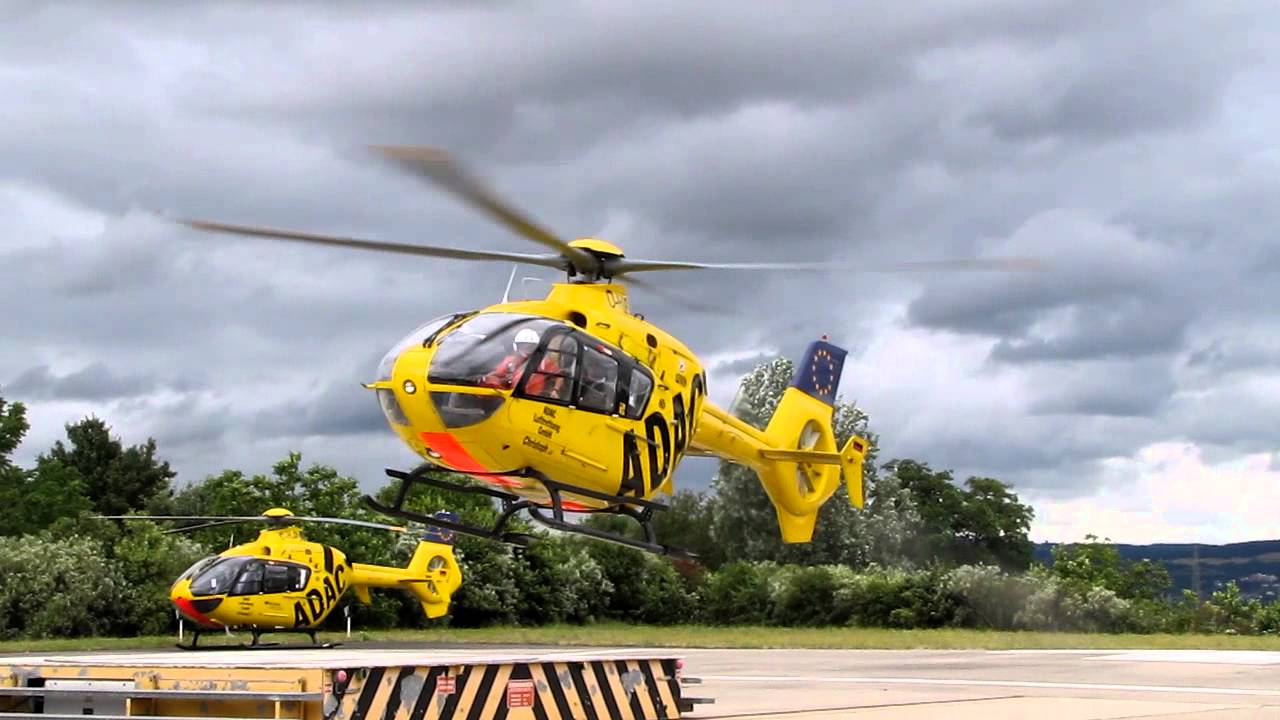 ADAC Luftrettung Christoph 23 Landung BWzK