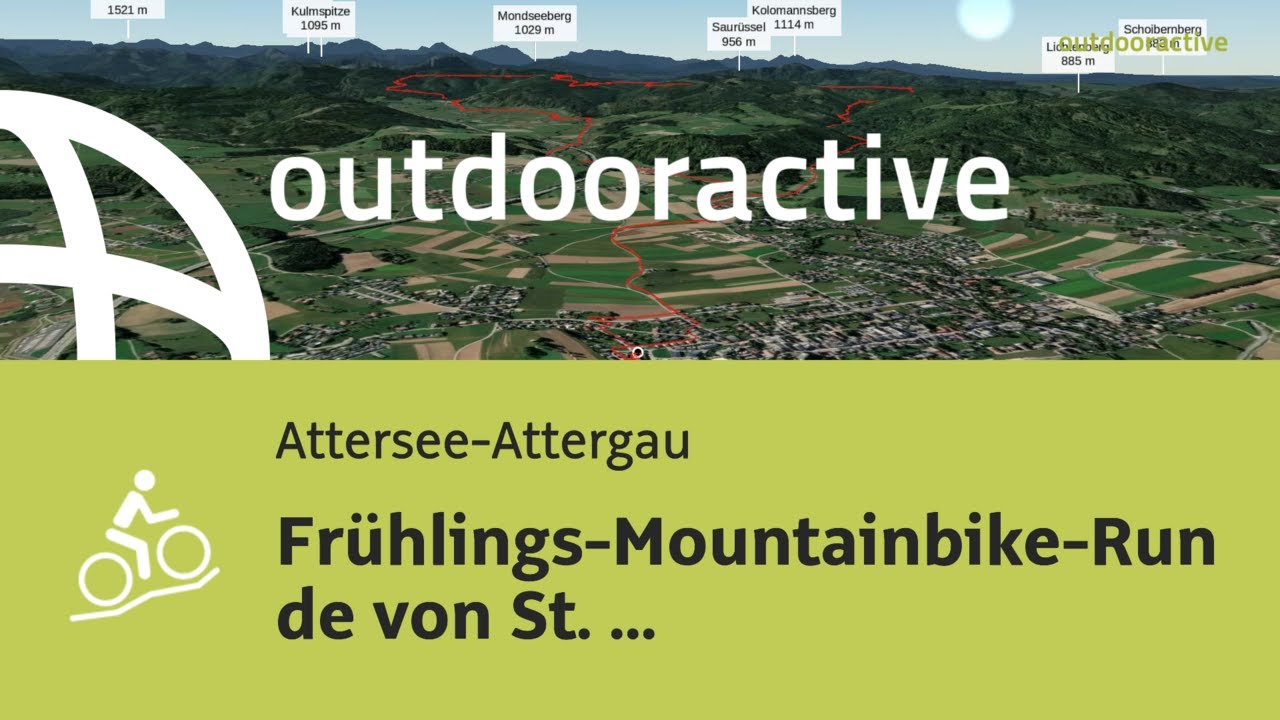 Flyover-Video: Frühlings-Mountainbike-Runde von St. Georgen im Attergau über ...