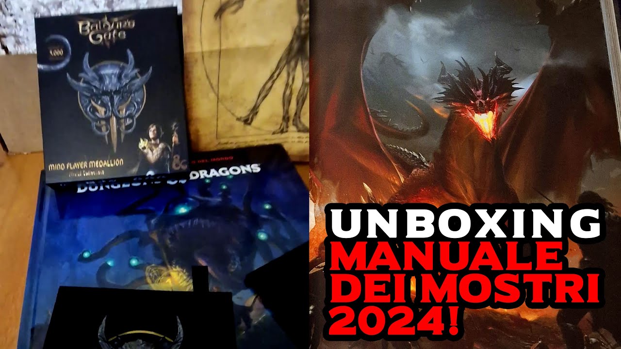 Unboxing&Commento - Manuale dei Mostri 2024 - #dnd2024 #dndita #dungeonsanddragons