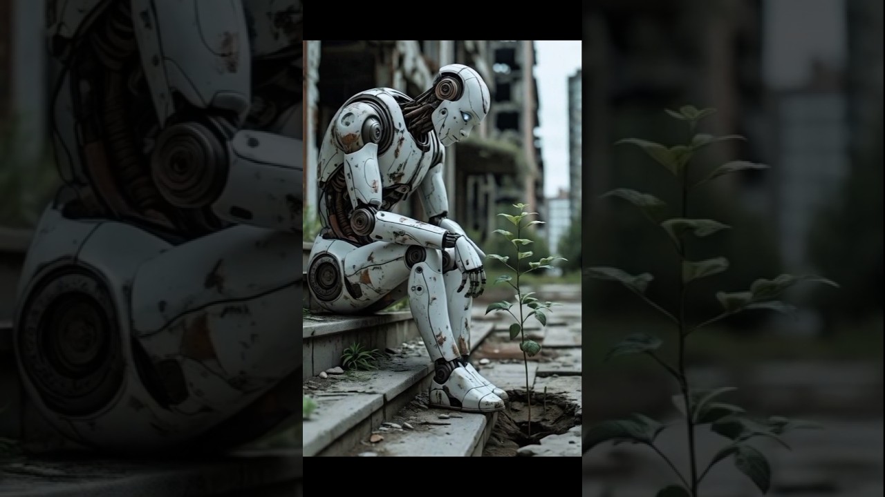A Sad Robot of Virtual Reality😔😭 #virtualreality #virtualrobot #sadrobot