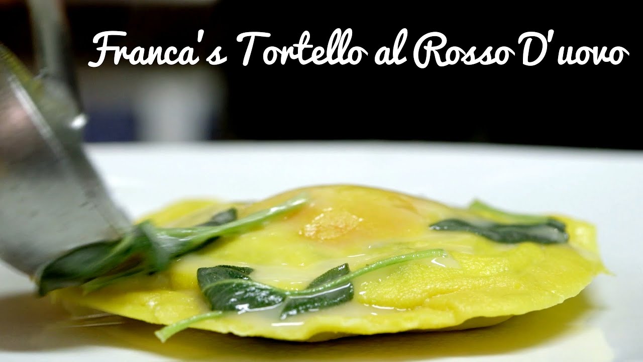 Franca Camerucci makes Tortello al Rosso D'uovo for Gabrielle Hamilton