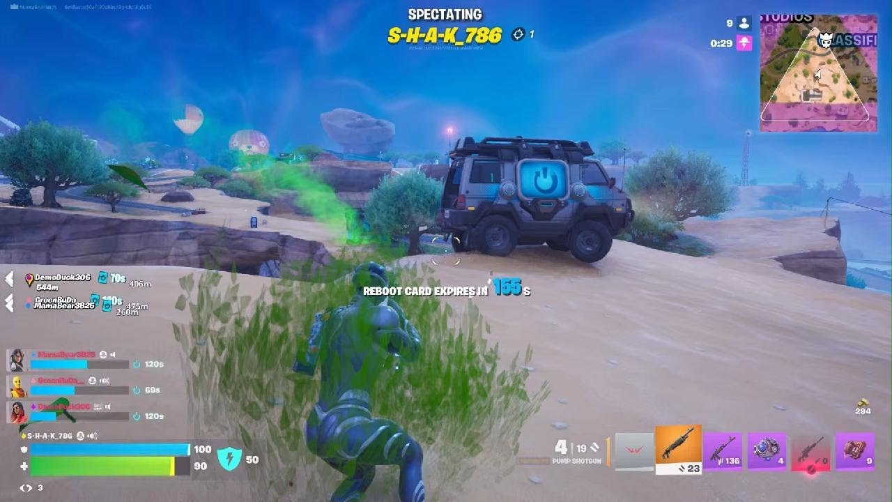 Fortnite Whited Him In Tunnel