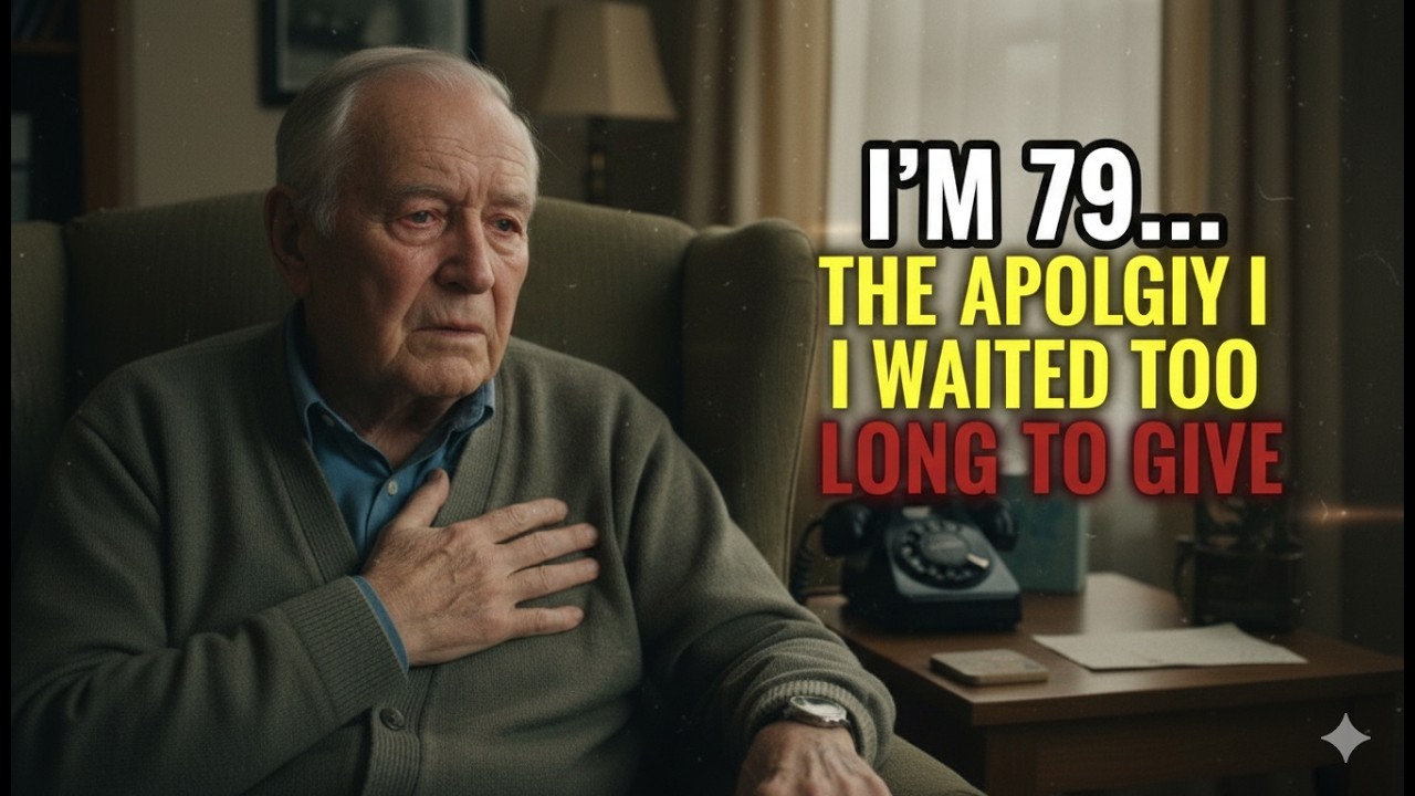 I'm 79... The Apology I Waited Too Long to Give