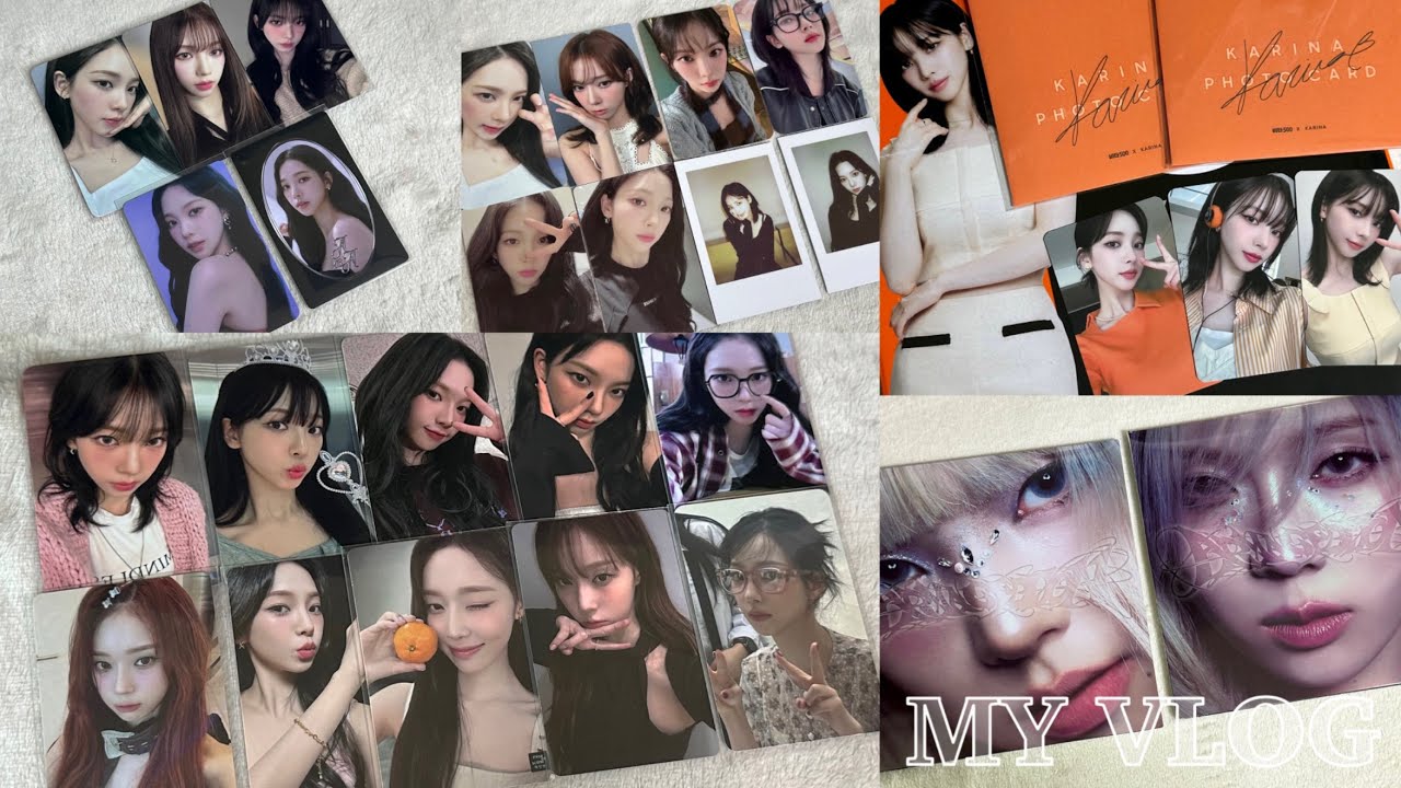 [ 마이로그 #27 ] 밀린 영상에다가 앨범깡까지 대령합니다 | 에스파 정규 컴백 • 앨범깡 • 미공포 • 카리나 생일포카 • 준등기깡 • 비타오백 제로 • 포카사기