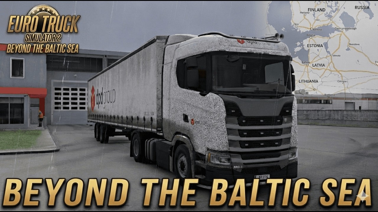 Traversée Russie-Lettonie - Sunrise  - Pure Gameplay - DLC Beyond The Baltic Sea - Scania S