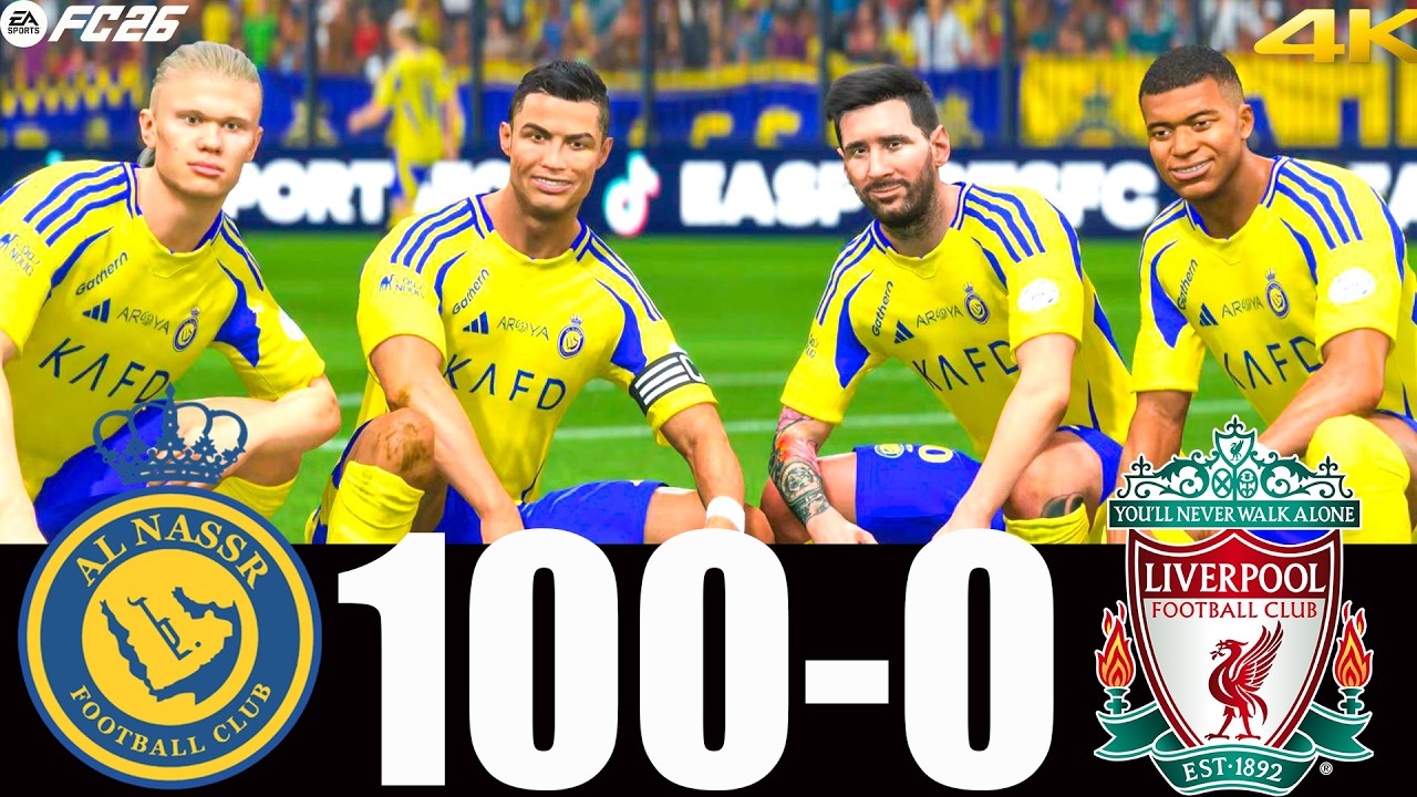 Al Nassr vs Liverpool FC | FC 26 PS5 4K Realistic Gameplay #fc26