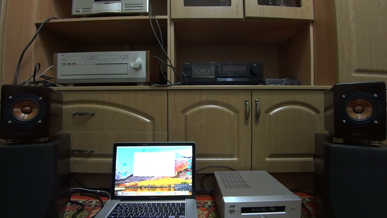 Распаковка, звучание JVC SP-EXHR 9(WoodCone).