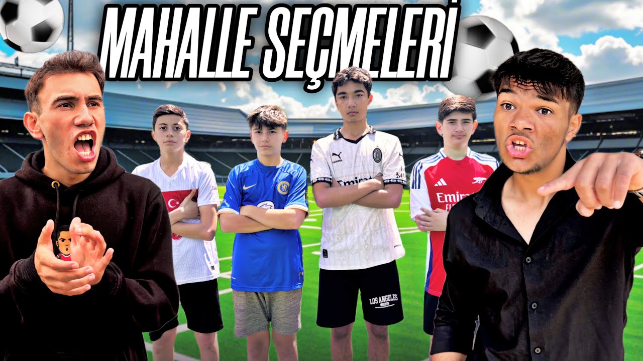 MAHALLEDE FUTBOL SEÇMELERİ YAPTIK - çocuk futbolcular!