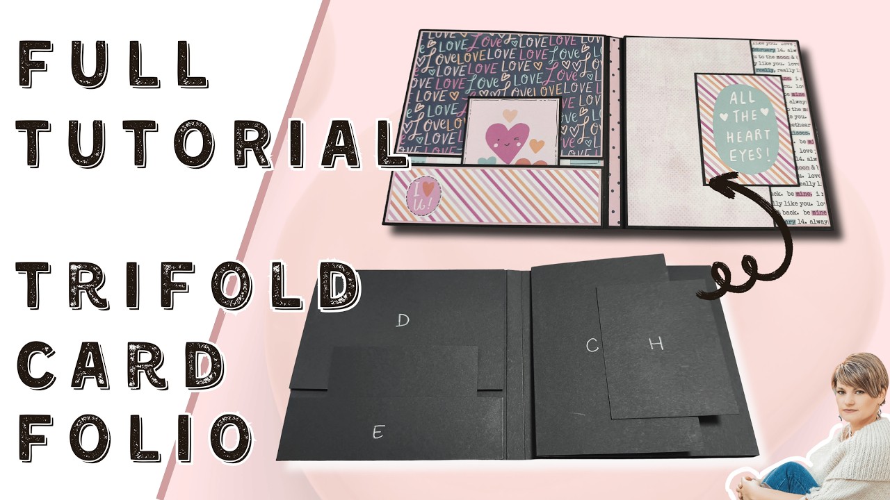 FREE TUTORIAL | Trifold Card Folio | NO chipboard | Quick & easy