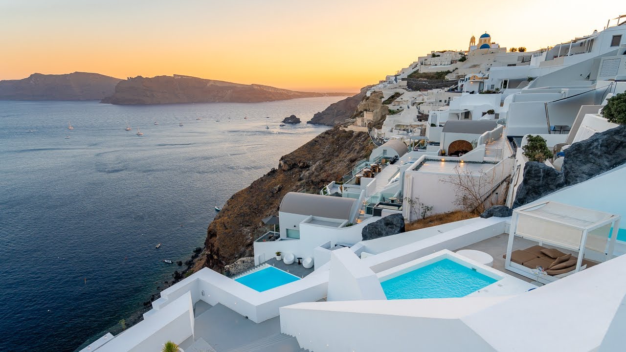 SAINT SANTORINI | The Most Stunning Hotel in Santorini (full tour in 4K)
