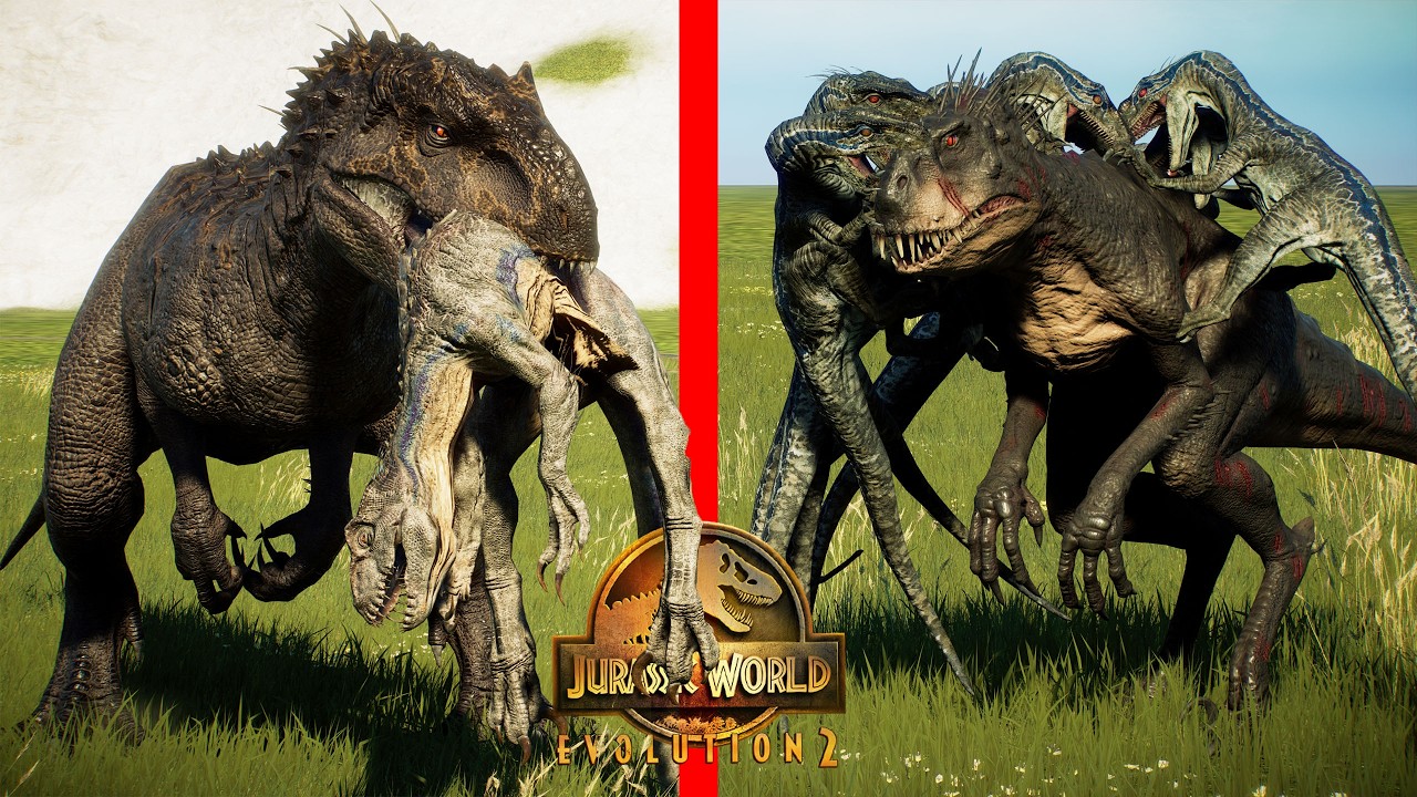 BATTLE ROYALE de DINOSAURIOS HIBRIDOS y MUTANTES! Batalla de Dinosaurios Jurassic World Evolution 2