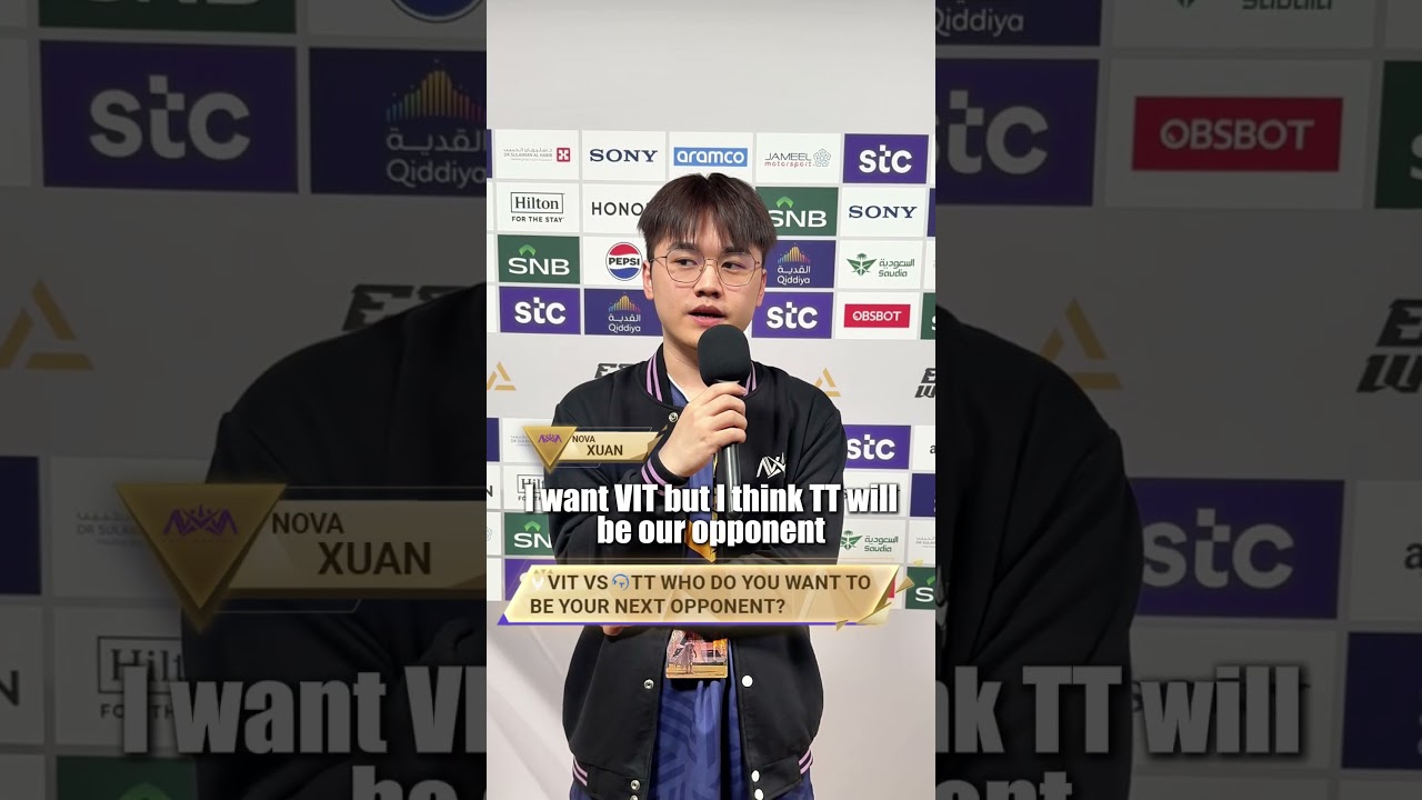 Catching up with NOVA.Xuan for a quick thoughts on the upoming match between TT and VIT! 🎤😎