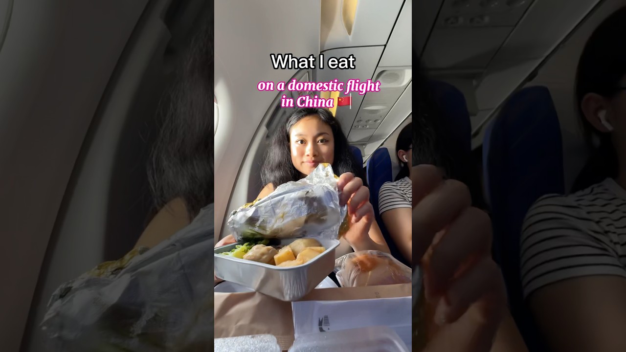 What I eat on a domestic flight in China! 🇨🇳