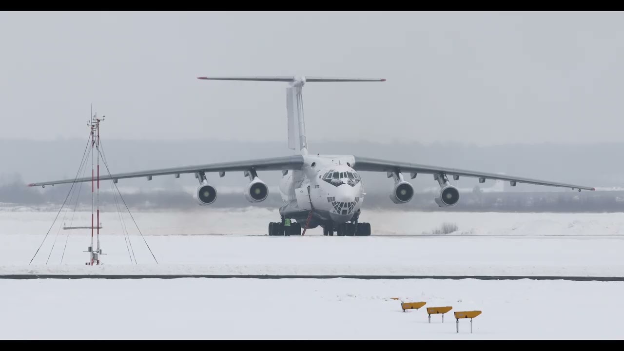 Aviacon Zitotrans Ilyushin IL-76TD в DME. #il76 #cargo 