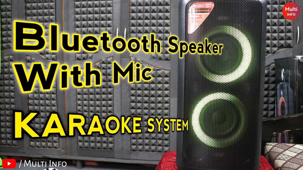 F&D PA 300 Speaker Sound Test | Bluetooth Speaker With Mic 2023 | Karaoke System