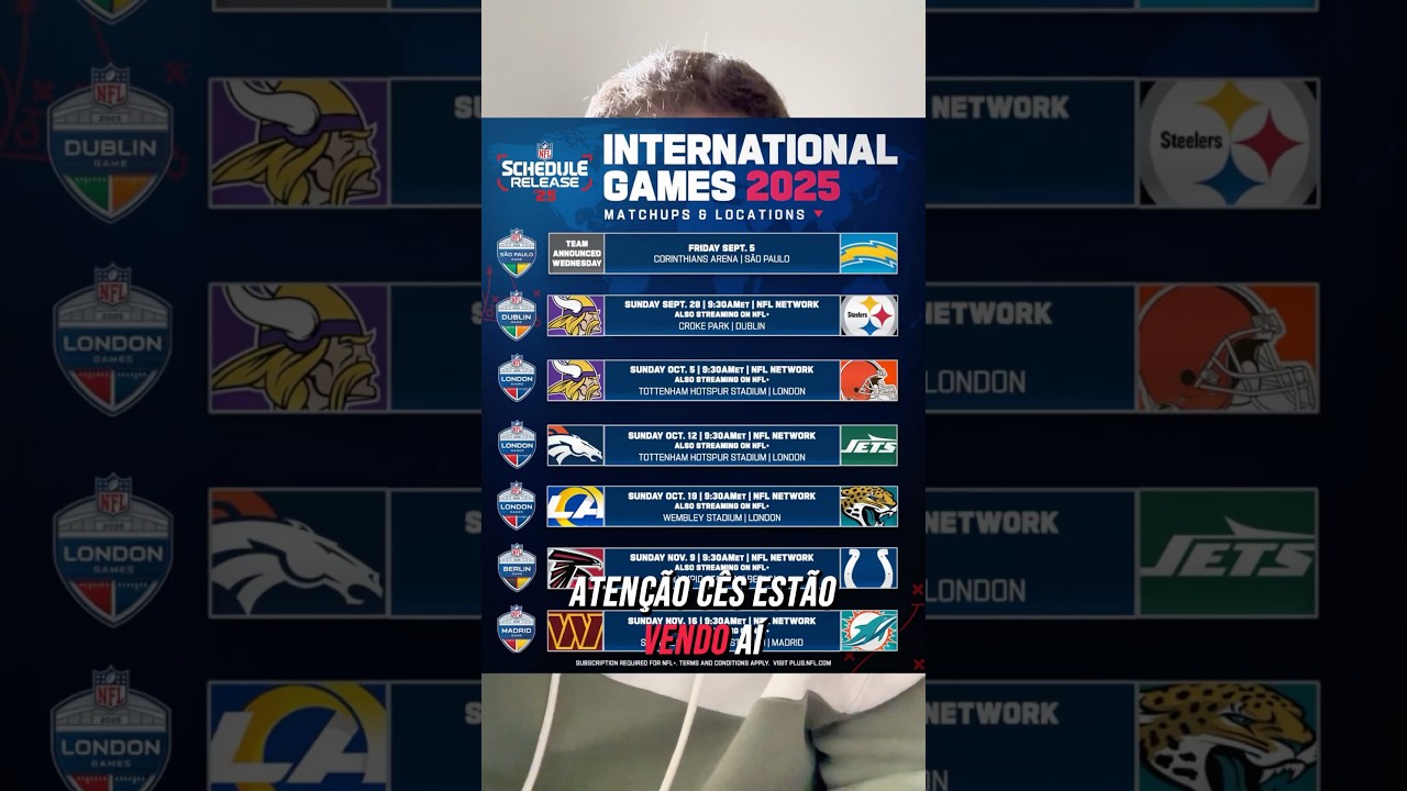 SAIU!!! 🚨 A NFL divulgou seus Jogos Internacionais 2025&hellip; mas faltou um 😡
