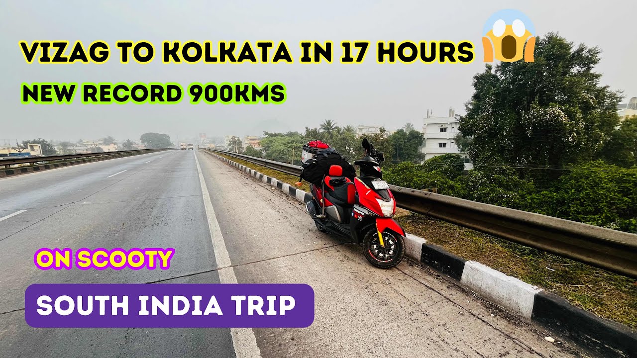 Bangalore To Kolkata By Scooty || Vizag To Bhubaneswar || TVS NTORQ || South India Ride || Ep.4