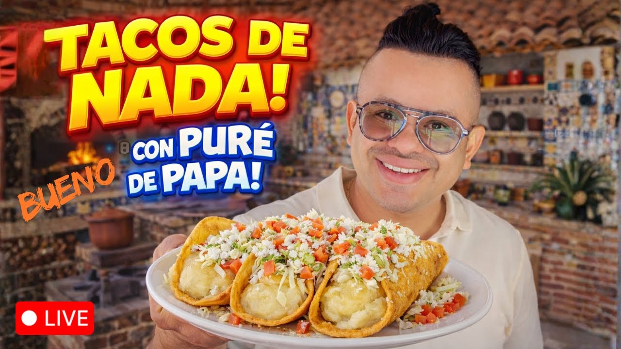 Tacos de nada 🌮 #live #receta #cocina 