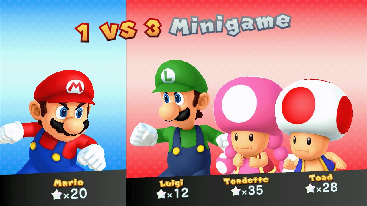 Mario Party 10 - Mario vs Luigi vs Toad vs Toadette - Airship Central