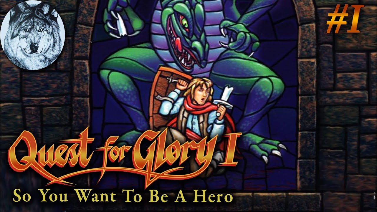 Quest for Glory I: So You Want to Be a Hero (MS-DOS). Part 1/2. Все 500 очков. Игры 80-х. Longplay.