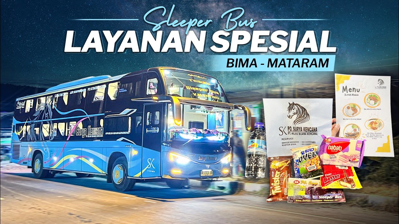 PENUMPANG SAKIT TETAP PAKSA BERANGKAT 😰 SLEEPER PAKET LENGKAP BIMA - MATARAM [ Surya Kencana ] [2] 