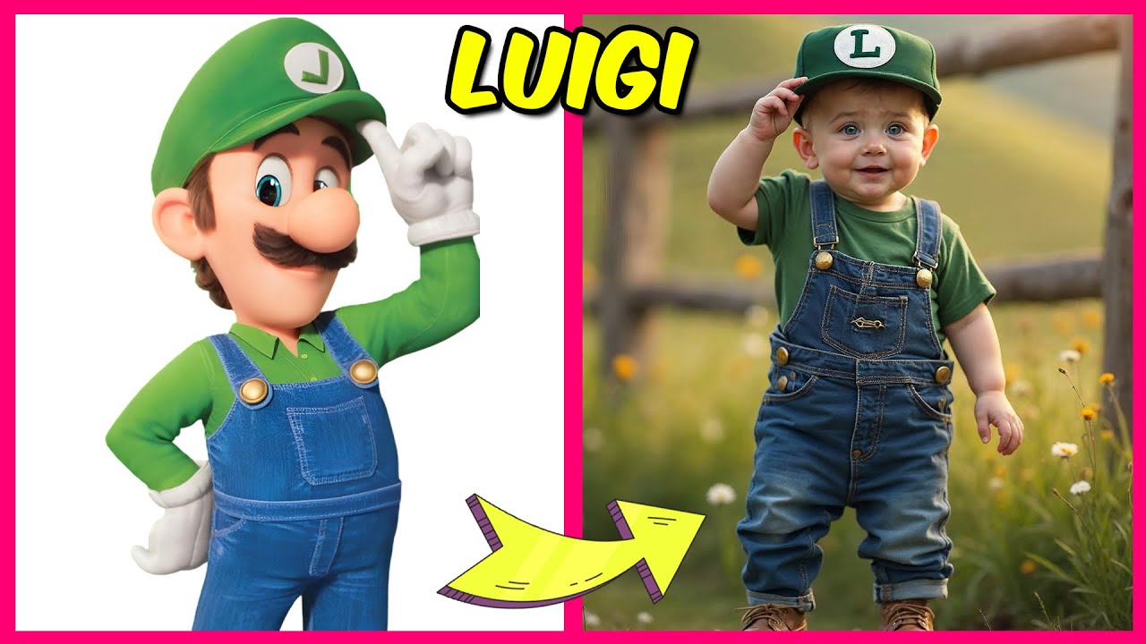 Персонажи Super Mario Bros🍄 в детстве 👶🏻 и их любимые вещи | Луиджи, Марио и Боузер!