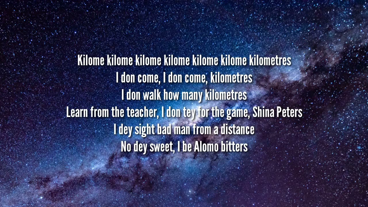 Burna Boy - Kilometer [lyrics]