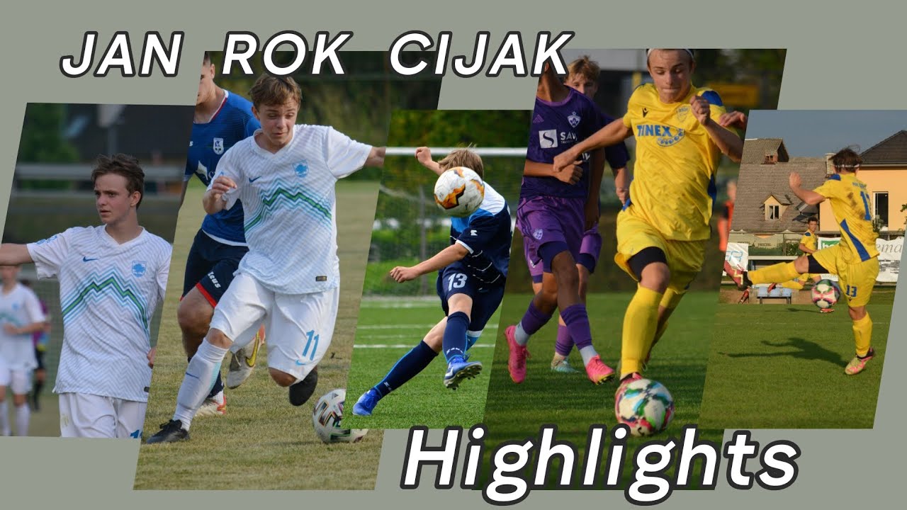 Jan Rok Cijak 16 years FOOTBALL HIGHLIGHTS U17: GOALS, ASSISTS, FREEKICKS, PASSES, DRIBBLING, SKILLS