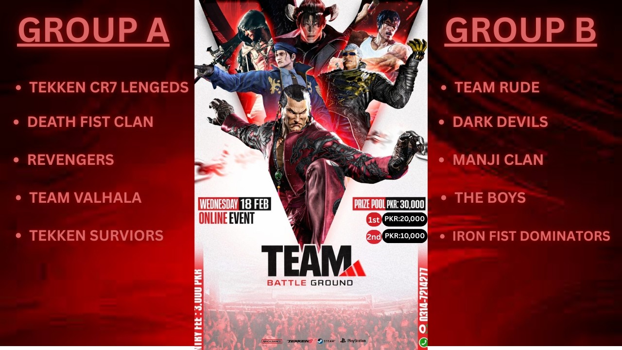 TEAM BATTLE GROUND | TEKKEN 8 🔥 DAY 3